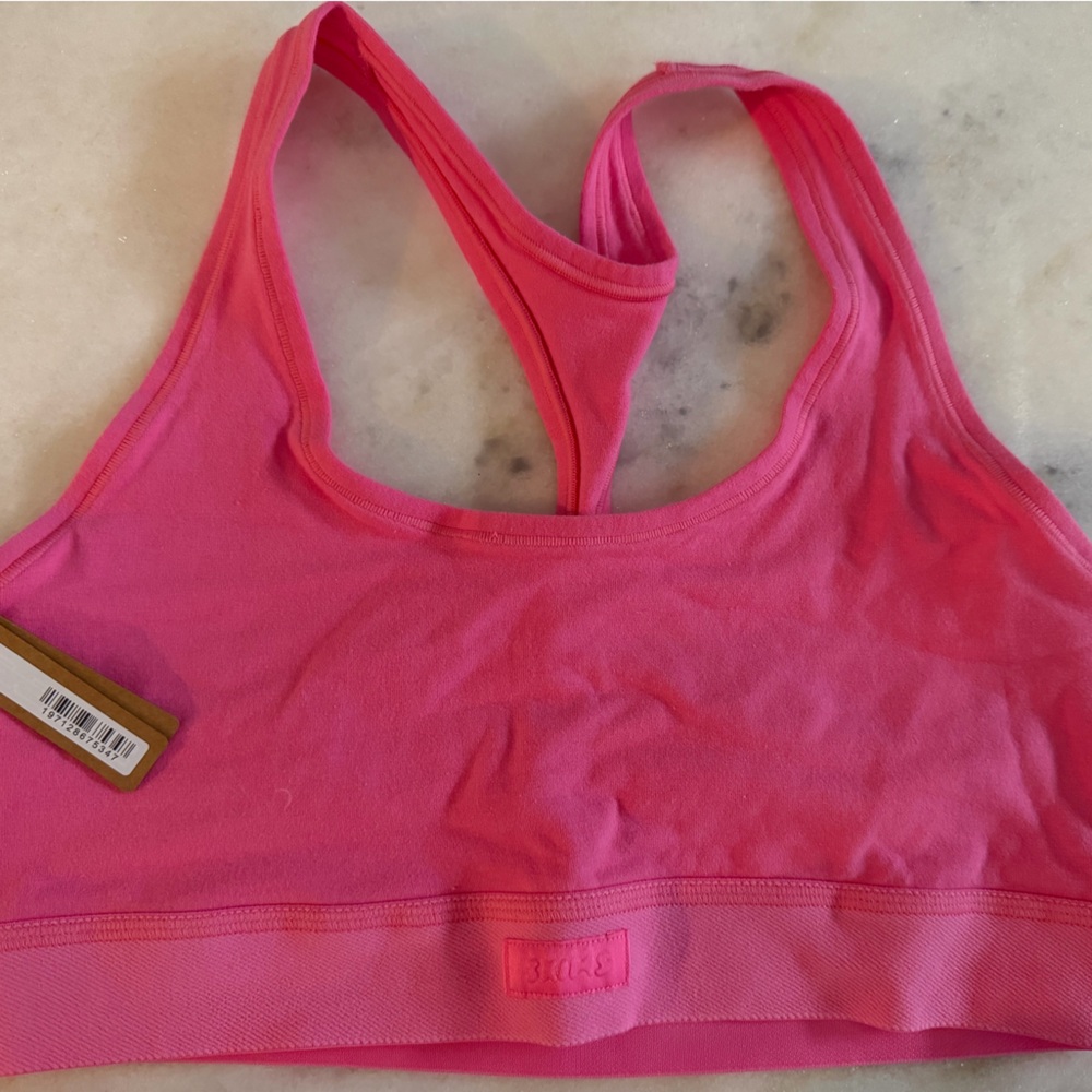 Skims Cotton Jersey Racerback Bralette Sugar Pink Size Large NWT